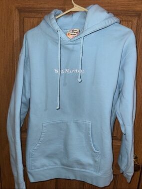 You Matter by Demetrius Harmon Medium Light Blue Hoodie